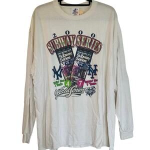 Vintage Y2K Subway Series Yankees vs. Mets 2000 Long Sleeve Shirt Adult XL